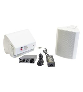 Ai-Sonic BT-A230 + OD52-W outdoor speakers set, white